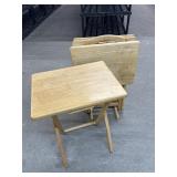 Pine Television Trays with Stand