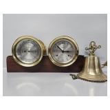 Howard Miller Naitical Bell Clock and Ba