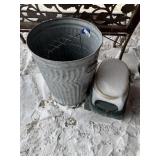 Trash Can, Wire Basket