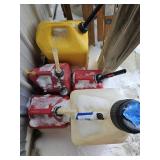 Diesel Can, Gas Cans(3), Water Can