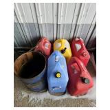 Gas Cans(3), Diesel Can, Water Can