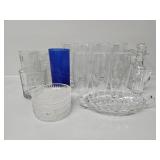 Assorted Glass Drinkware, Glass Round Coasters