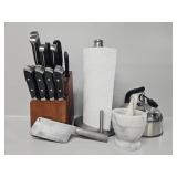 Chicago Cutlery Knife Block and Knives, Paper