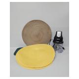 Ninja Food Chopper, Placemats, Metal Trivet