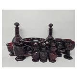 Avon Cape Cod Red Dish Set