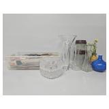 Taper Candles, Assorted Vases