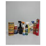 Minwax Stain, Kendall Grease, Clorox