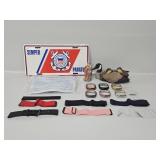 U.S. Coast Gaurds Vehicle Plate, Goose Figurine,