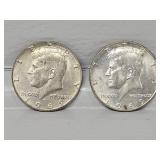 1969 Kennedy Half Dollars(2)