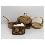 Hand Woven Baskets, Napkin Holder