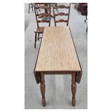 Drop Leaf Table With 2 Chairs