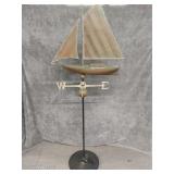 Nautical Weathervane W/Stand