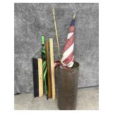 Bin, Revelation Bat, Umbrella and Flag