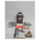 Metal Lantern Whitetail Deer Scene, Deer Decor