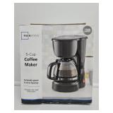 Mainstays 5 Cup Black Coffee Maker