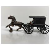 Cast Iron Horse Drawn Wagon