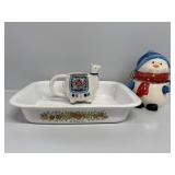 Snowman Jar, Casserole Dish