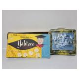 Glass Chess Set, Yahtzee Game