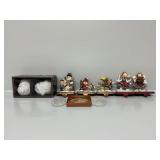 Stocking Holders, Santa Salt & Pepper Shakers