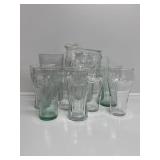 Coca-Cola Pitcher and Drinking Glasses
