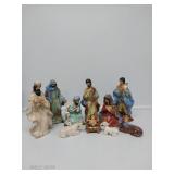 Artisan Glazed Nativity Set 11pc