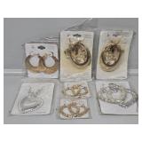 Gold Tone and Silver Tone Earrings