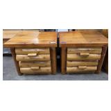 Wooden Log End Stands(2)