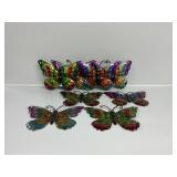 Metal Butterflies Assorted Colors (11)