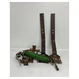 Steel Brackets (2),Metal Chisel,Grease Gun