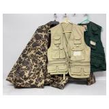 Camo Water Proof Jacket, Fishing Vests(2)