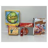 Box Of Games & British Red Telephone Metal Clock