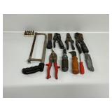 Hacksaw, Tin Snips,Crimping Tools, Hex Keys
