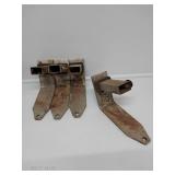 4 Industrial Metal Brackets Or Anchoring Bases