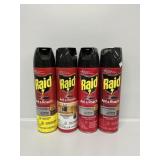 Raid Ant & Roach Lemon Scent Cans (4)