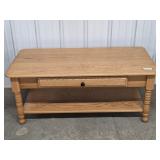 Wooden Coffee Table with Drawer