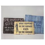 Metal Garage Sign, Wooden Garage Sign, Wooden