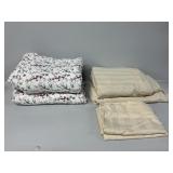 Queen size sheets-Cream 100% cotton top, fitted &