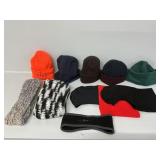 Winter hats, ear warmers & scarfs