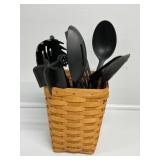 Longaberger Basket W/Pampered Chef Utensils