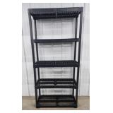 Black Plastic  Shelving Unit