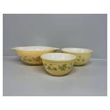 Pyrex Shenandoah Mixing Bowls