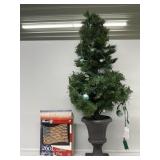 Lighted American Flag, Artificial Tree