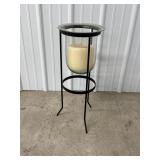 PartyLite Candle Holder Stand and Glass