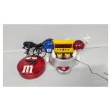 M&M Clock Radio (Works), Gallery Red Candy Dish