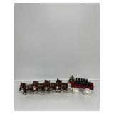 Budweiser Clydesdale Team & Beer Barrel Wagon