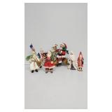 Variety Of Santa Figurines  (6)