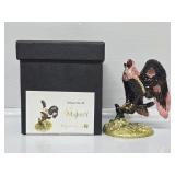 Majesty Bald Eagle on Perch Jeweled Trinket Box