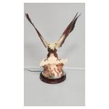 Eagle W/Fiber Optic Wings Light Up Base