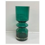Green Riihimaki Style Glass Vase