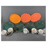 Metal Plates, Melamine Plates, Coffee Cups
